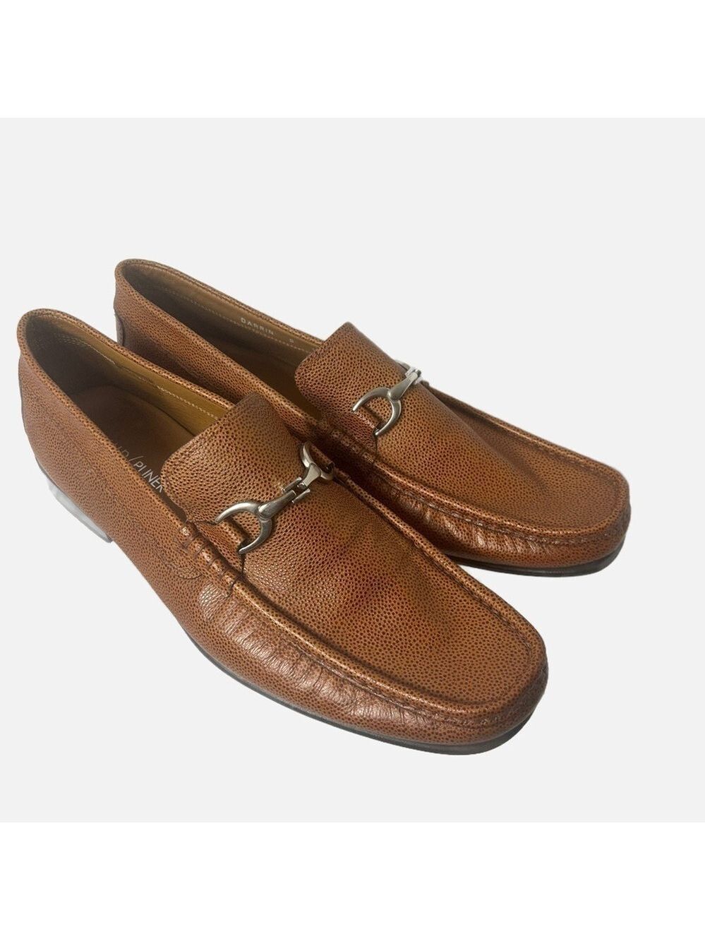 DONALD PLINER Men’s Leather Saddle Darrin Loafer Horsebit Buckle Quiet Luxury 13
